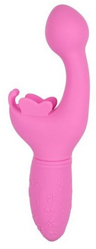 Розовый вибратор-кролик California Exotic Novelties Rechargeable Butterfly Kiss SE-0783-05-3