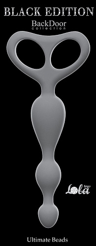 Серая анальная цепочка Lola toys Ultimate Beads 4203-03Lola (17 см)