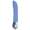 Голубой вибромассажёр с кончиком в форме головы дельфина Vibe Therapy Nivana V01A1S002-B3 (23 см)