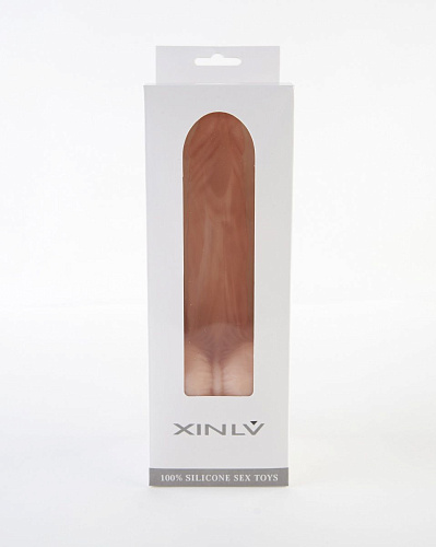 Реалистичный вибратор телесного цвета с ярко выраженным рельефом ToyFa XL907 (14,5 см)