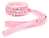 Розовый ошейник на поводке с ручкой-петлей Bior toys NTB-80552