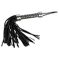 Чёрный кожаный многохвостый флогер Orion ZADO Leather Flogger 2040492 2000 (42 см)