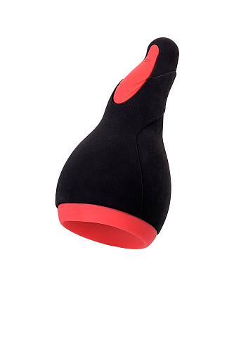 Перезаряжаемый мастурбатор чёрно-красного цвета Erotist Eruption 543003