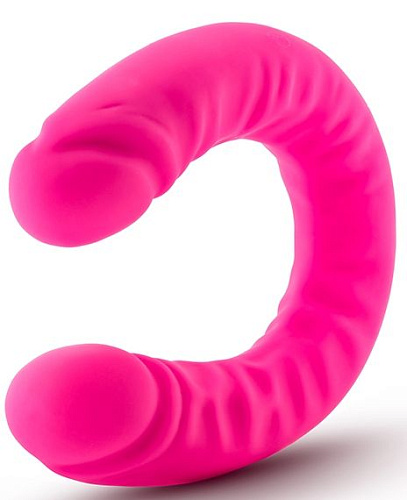 Розовый двусторонний фаллоимитатор Blush Novelties 18 inch Silicone Slim Double Dong BL-32290 (45,7 см)