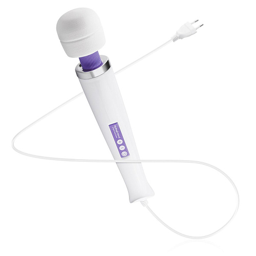 Жезловый вибромассажёр белого цвета EDC Wholesale MyMagicWand MMW001PUR