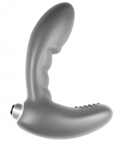 Серый стимулятор простаты с вибрацией Lola toys Wonder Touch Grey 4220-02Lola