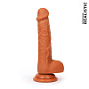 Реалистичный коричневый фаллоимитатор Bior toys Erowoman ER-30051