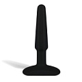 Чёрный плаг из ультрабархатистого силикона Hustler HT-B2-BLK (10 см)