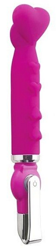 Розовый вибратор Howells ALICE 20-Function Heart Shaped Vibe 55203pink (18,2 см)
