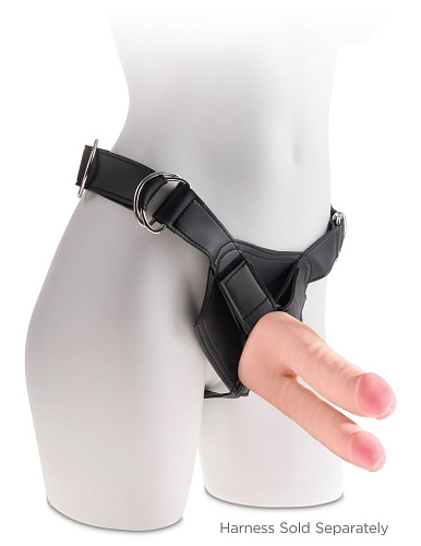 Телесный фаллоимитатор на присоске 9.5 Pipedream Triple Density Double Penetrator PD5724-21 (24,1 см)