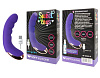 Фиолетовый изогнутый мини-вибромассажёр с 10 режимами вибрации Bior toys ST-40151-5