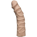 Рельефный фаллоимитатор телесного цвета без мошонки Doc Johnson Raging Hard-Ons ULTRASKYN 8 Dong 0279-09-CD