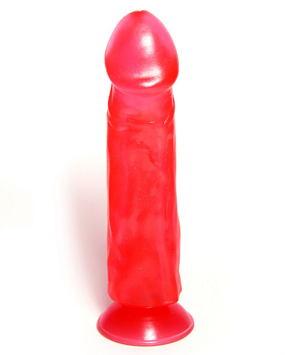 Розовый реалистичный фаллоимитатор на присоске Сумерки богов 311-27 BX DD (19,5 см)