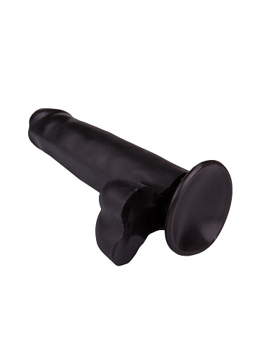 Фаллоимитатор чёрного цвета на присоске LOVETOY (А-Полимер) 402000 (16,8 см)