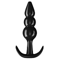Чёрный анальный стимулятор с широким основанием Сумерки богов 650-07 BX DD (10 см)