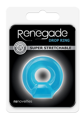 Голубое эрекционное кольцо NS Novelties Drop Ring NSN-1111-67