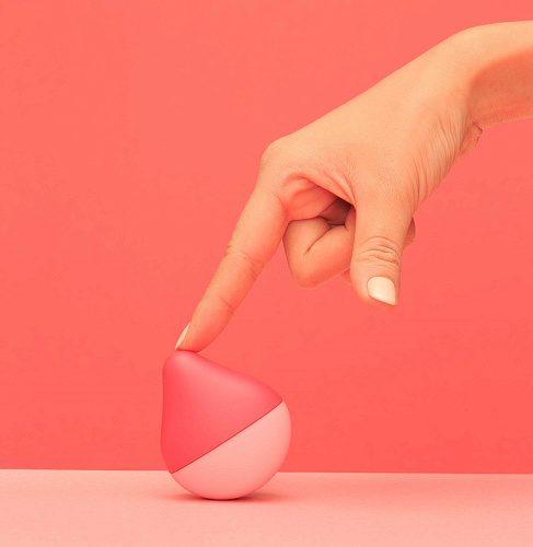 Нежный вибромассажёр, розовый с бледно-розовым Tenga MINI UME ANZU VIBRATOR E24808