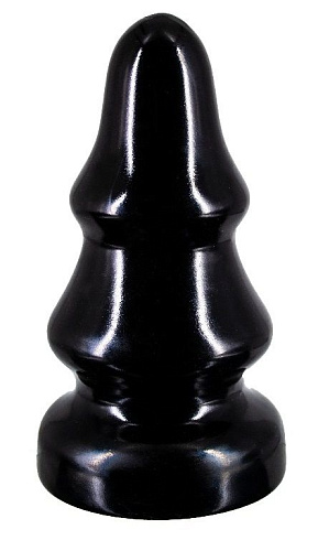 Чёрная анальная пробка LOVETOY (А-Полимер) MAGNUM 16 421600 (14 см)