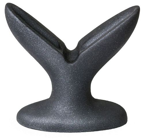 Чёрный анально-вагинальный плаг LOVETOY (А-Полимер) A blooming tulip S+ 429603