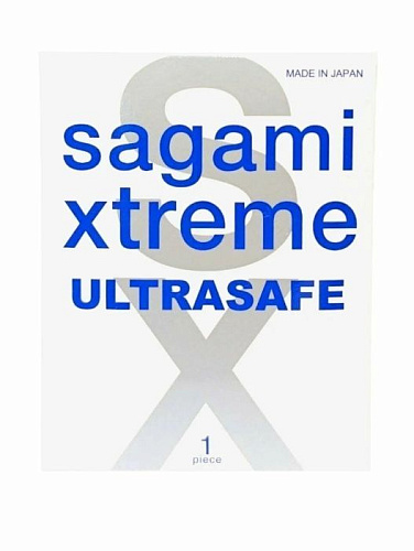 Прозрачный с презерватив с двойным количеством смазки Sagami Xtreme Ultrasafe №1 (1 шт)