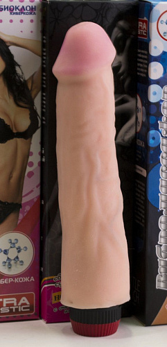 Большой вибратор реалистичной формы телесного цвета LOVETOY (А-Полимер) 807403