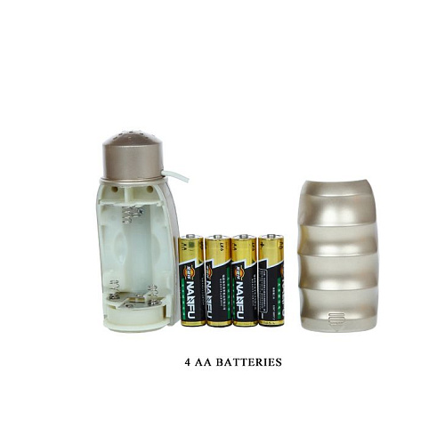 Телесного цвета мастурбатор c вибрацией в форме женского тела с анусом и вагиной Baile BM-00900T25