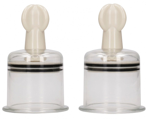 Прозрачная помпы для сосков Shots Media BV Suction Cup Large OU281TRA