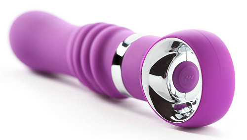 Фиолетовый силиконовый вибромассажёр Closet Collection CHRISTIANE SOUL CL0013 (17,8 см)
