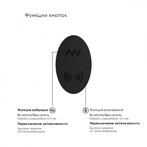 Чёрный вибратор для G-точки с бесконтактной клиторальной стимуляцией Irresistible Desirable IRR005BLK