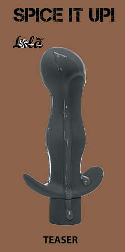 Серая анальная пробка с вибрацией Lola toys Teaser 8003-02Lola (12,5 см)