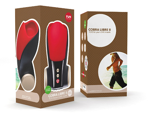 Чёрно-красный вибромастурбатор Fun Factory Cobra Libre 2 5010803