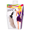 Анальный плаг с игривым пушистым хвостиком XR Brands White Fox Tail Vibrating Butt Plug AE179 (10 см)