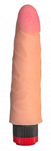 Телесный реалистичный вибратор Сумерки богов №69 3202-69 BX DD (17 см)