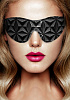 Чёрная маска на глаза закрытого типа Shots Media BV Luxury Eye Mask OU348BLK
