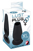 Большая пробка с тоннелем в чёрном цвете Orion Lust Tunnel Plug XL 0525715 (13 см)