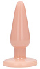 Телесная коническая анальная пробка Shots Media BV Basic 5 Inch PLU003FLE (12,7 см)