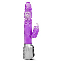Фиолетовый вибромассажёр Blush Novelties Butterfly Stroker BL-29531 (29,8 см)