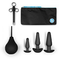 Набор в чёрном цвете для анальных игр b-Vibe ANAL EDUCATION SET BV-012-BLK