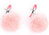 Зажимы для сосков с розовым пушком Bior toys NTB-80605