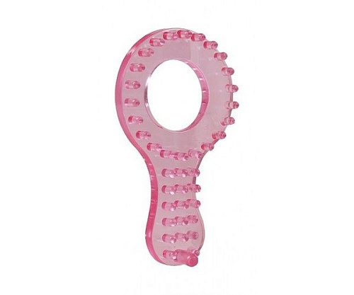 Эрекционное кольцо розового цвета Seven Creations Clit Prong Love Ring 21-55CPR-BCD