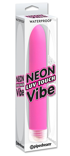 Неоново-розовый вибратор Pipedream Neon Luv Touch Vibe PD1140-11 (17 см)