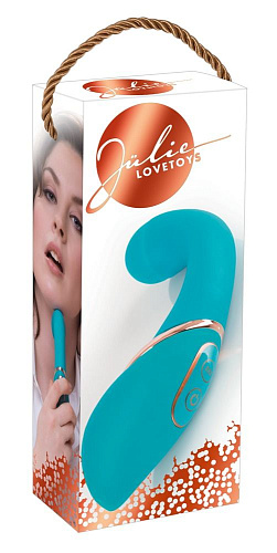 Голубой стимулятор точки G с золотистой каймой Orion 0585238 (15,5 см)