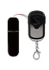 Чёрная вибропуля с пультом ДУ Shots Media BV Remote Vibrating Bullet SHT078BLK