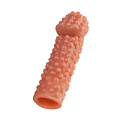 Реалистичная насадка на пенис телесного цвета с бугорками KOKOS PS.004-L (16,5 см)