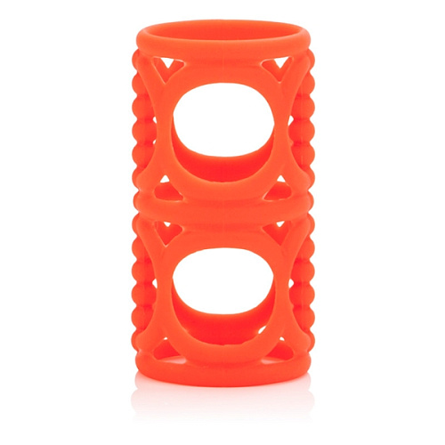 Набор оранжевых насадок на пенис California Exotic Novelties Posh Silicone Lovers Cages SE-1369-40-3