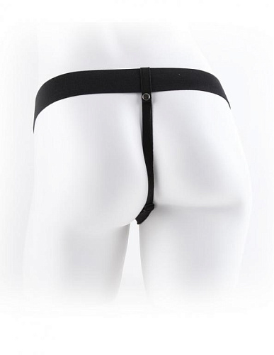 Телесный полый страпон Pipedream Hollow Strap-On with Balls PD3373-21