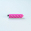 Розовый текстурированный вибромассажёр Jopen Charms Plush Raspberry Pink JO-8040-00-3
