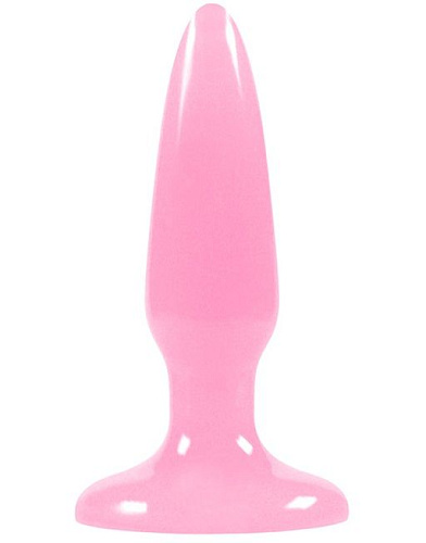 Розовая, светящаяся в темноте анальная пробка NS Novelties Firefly Pleasure Plug Mini Pink NSN-0475-14 (8,1 см)