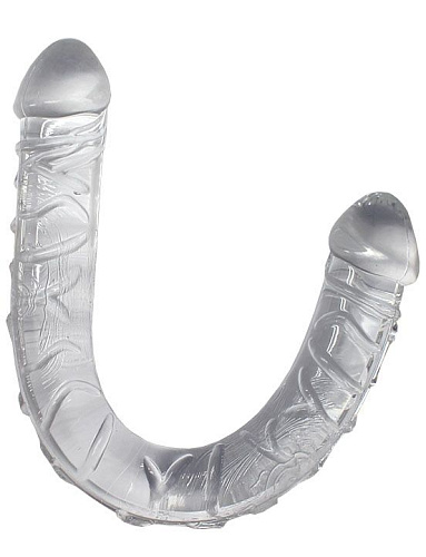 Прозрачный двусторонний фаллоимитатор Eroticon Twin Peaks 31034-5 (33,5 см)