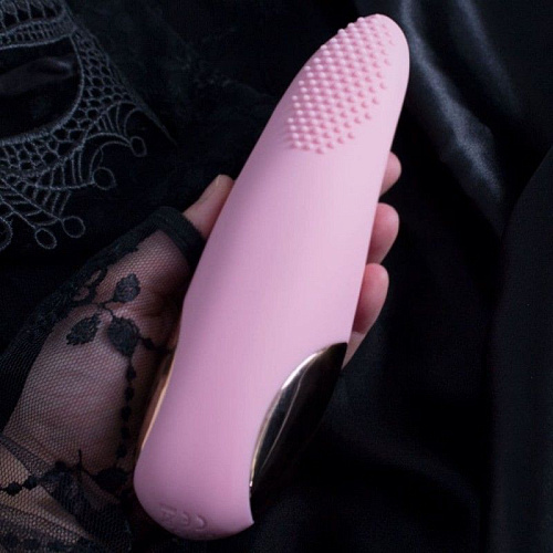 Розовый вибростимулятор с ротацией кончика RestArt Frida RA-320 (18 см)